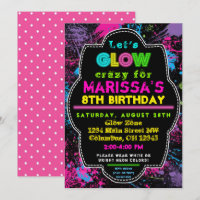 Neon Glow dans l'obscurité Anniversaire de enfant