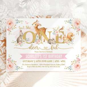 Invitation N'est-ce pas qu'elle est une fille à un seul cerf