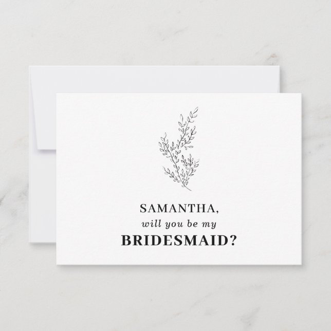 Invitation Nettoyer blanc blanc automne floral Enregistrer la (Devant)