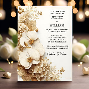 Invitation Nettoyer Formal Simple Classique Élégant Mariage b