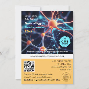 Invitation Neurologie Neurochirurgie Médicale Conférence QR C