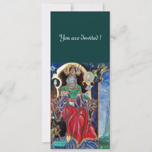 Invitation NEUROMANCER, rouge bleu, blanc vert