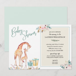 Invitation neutre de genre de baby shower de