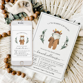 Invitation Neutre entre les sexes | Baby shower de Noël des r