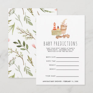 Invitation Neutre entre les sexes   Jeu de devination du Baby