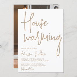 Invitation Neutre Moderne À Réchauffement Des Ména