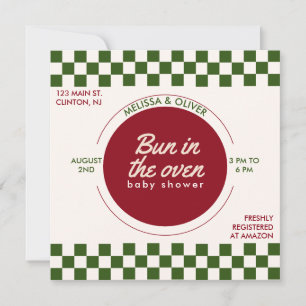 Invitation New York City Pizza Baby shower italien unique