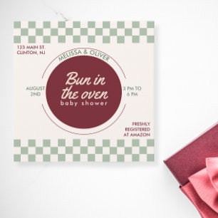 Invitation New York City Pizza drôle Baby shower italien