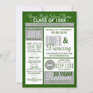 Invitation Newsletter Style Réunion du lycée