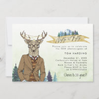 nifty à cinquante-50 cerfs anniversaire de montagn