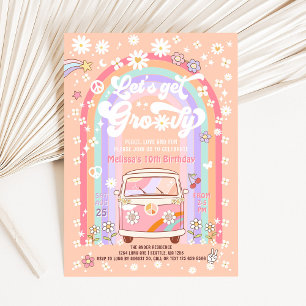 Invitation N'IMPORTE QUEL ÂGE Obtenons Super Van Anniversaire