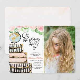 Invitation N'IMPORTE QUEL ÂGE - Valise de voyage Anniversaire