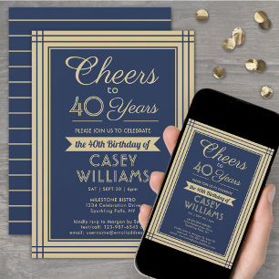 Invitation N'IMPORTE QUEL Anniversaire Salutation Téléchargea