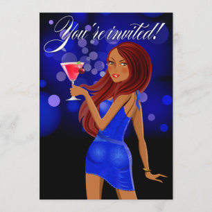 Invitation N'importe quel but Fête bleu