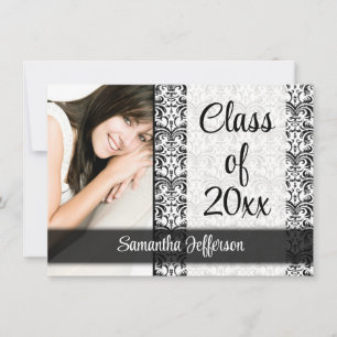Invitation N'Importe Quelle Année~ Blanc Formal Design Photo 