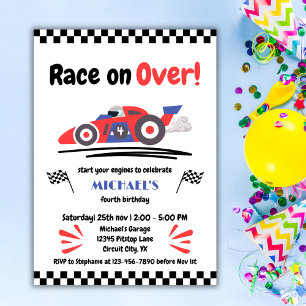 Invitation N'importe quelle course d'âge sur plus Vintage Red