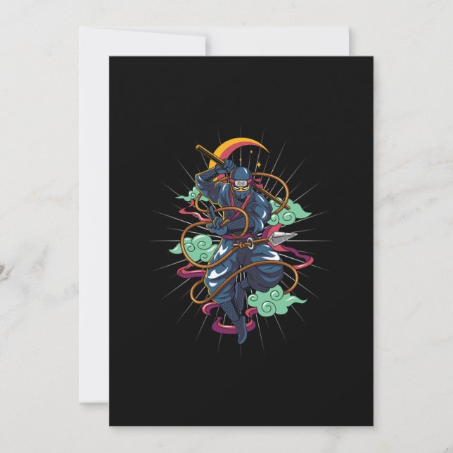 Invitation Ninja Manga Anime Japonais Manga (Devant)