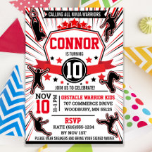 Ninja Warrior Birthday Party Obstacle Course