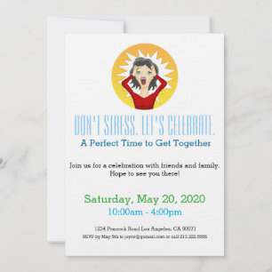 Invitation N'insistez pas sur l'invitation de la Dernière min