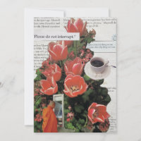 N'Interrompez Pas L'Argent Matin Café Thé Heure