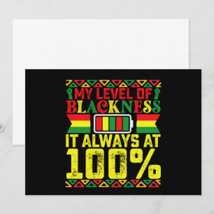 Invitation Niveau de noirceur Juneteenth Histoire noire 