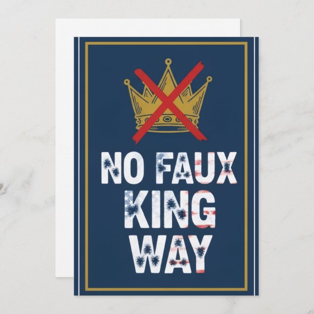 Invitation No Faux King Way (Devant / Derrière)