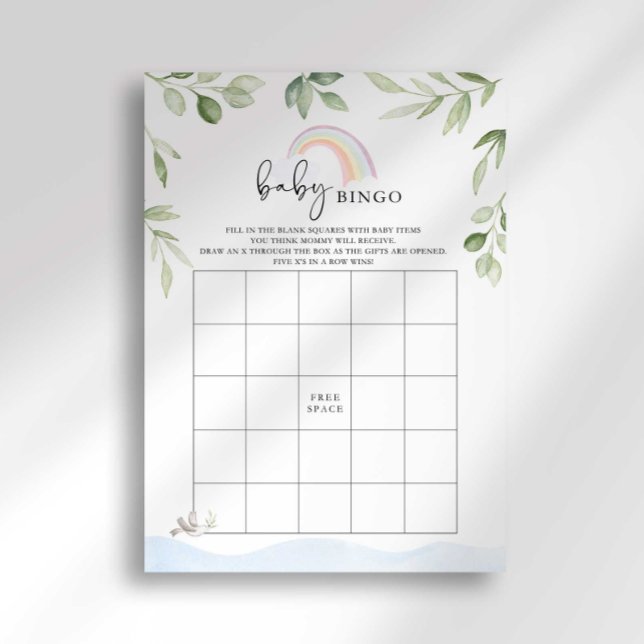 Invitation Noah's Ark Baby shower Jeu de Bingo (Créateur téléchargé)