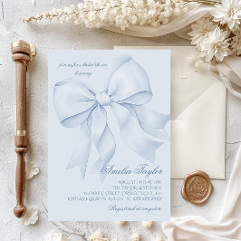 Invitation Noce Bleue Élégante Baby Shower