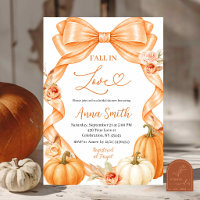 Noce d'automne Ruban Orange Tombez amoureux Shower