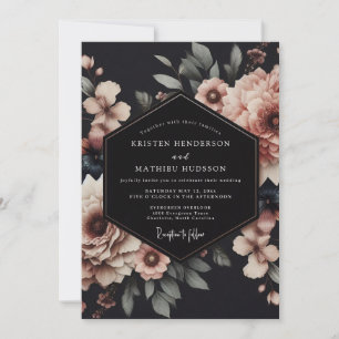 Invitation Noce Nocturne au Fard Charbon
