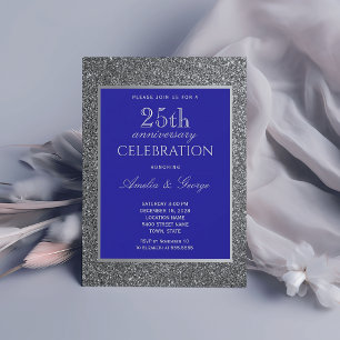 Invitation Noces d'argent 25e anniversaire de mariage
