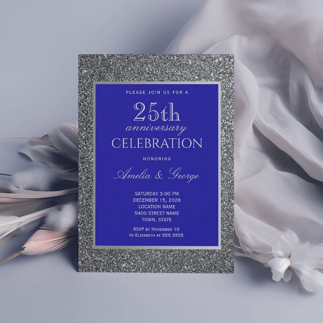 Invitation Noces d'argent - 25e anniversaire de mariage (Créateur téléchargé)