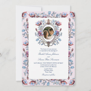 Invitation Noces de Photographie en Chinoiserie Rose