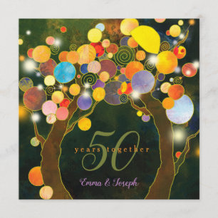 Invitation Noces d'Or 50e Anniversaire de Mariage avec Guirla
