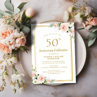 noces d'or et de rose 50e anniversaire de mariage