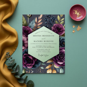 Invitation Noces Maussades à la Fleur de Prunier