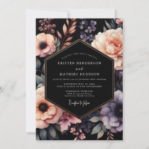 Invitation Noces Nocturne Rouge-Bourgogne