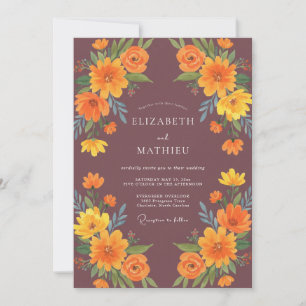 Invitation Noces Ochre Souci Eucalyptus