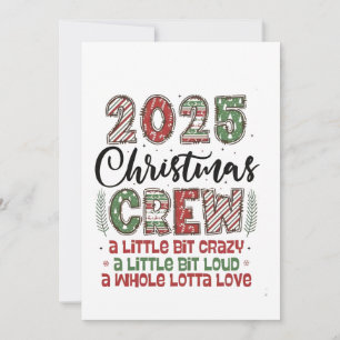 Invitation Noël 2025 Équipement de correspondance de la famil