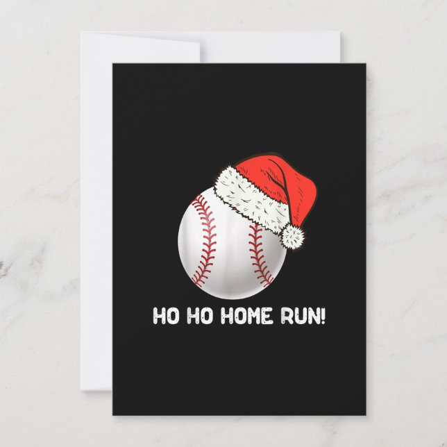 Invitation Noël Baseball Reindeer Ornements Noël Pajama de No (Devant)