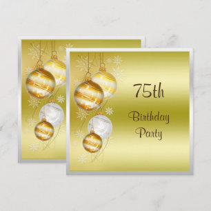 Invitation Noël Baubles & Stars 75e anniversaire