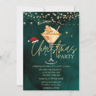 Invitation Noël Boire pain d'épices Cookie Christmas Party