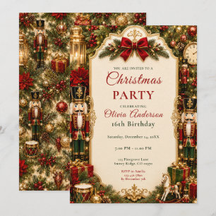 Invitation Noël Casse-Noisette Fête Seize