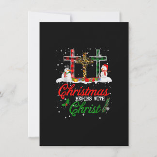 Invitation Noël commence avec le Christ amour Jésus Léopard P