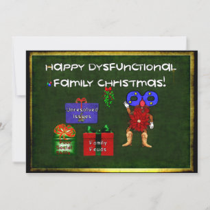 Invitation Noël de famille dysfonctionnel