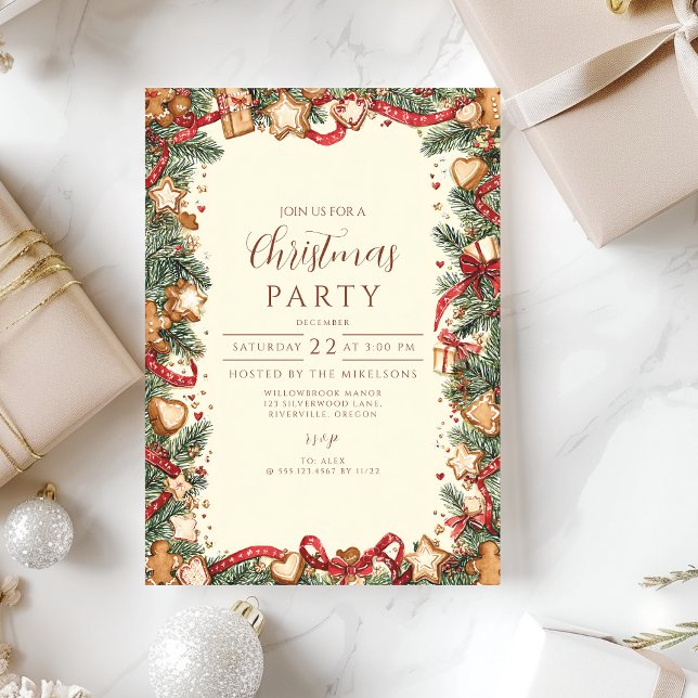 Invitation Noël des fêtes (Créateur téléchargé)