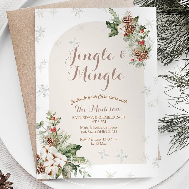 Invitation Noël d'hiver C'est la saison du mariage (Créateur téléchargé)