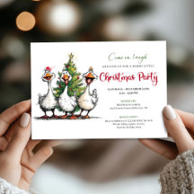 Noël drôle Canard Fantaisiste Fête 