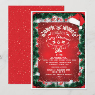 Invitation Noël élégant et élégant