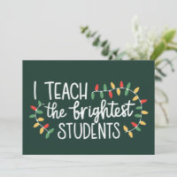Noël enseignant J'enseigne aux étudiants les plus